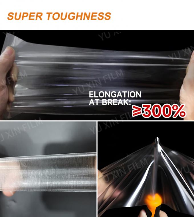 clear PPF elongation peel strength bumper wrap